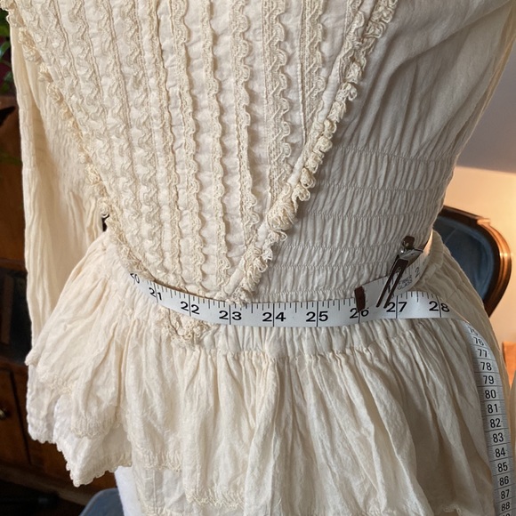 Timjan Design pirate/prairiecore linen top. Size S/XS - Picture 4 of 10